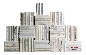 Decorative Books - Snowfall Book Wall - Set of 100 White Books