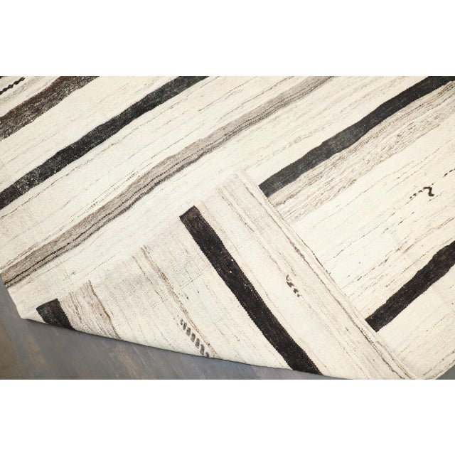 Textile Vintage Turkish Kilim, 6'8'' X 10' For Sale - Image 7 of 9