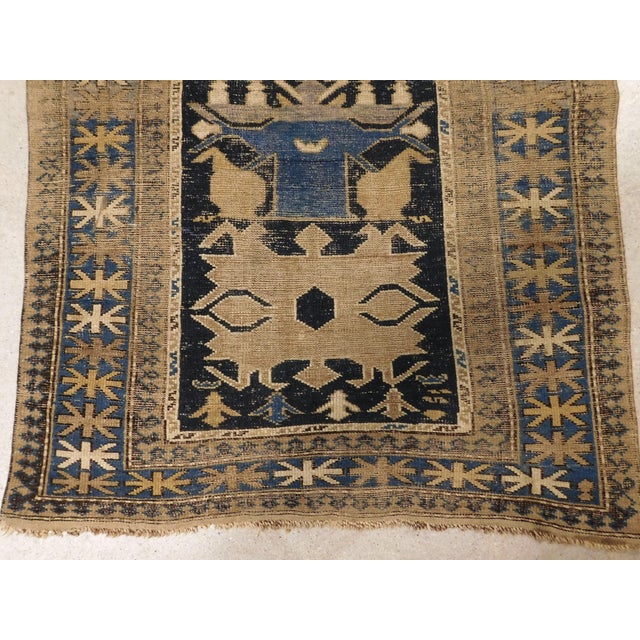 1900 - 1909 Antique Caucasian Rug, 33"x 50" For Sale - Image 5 of 14