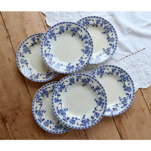 Antique Porcelain Soup Plates, 1890s, Set of 6 For Sale - Image 10 of 16