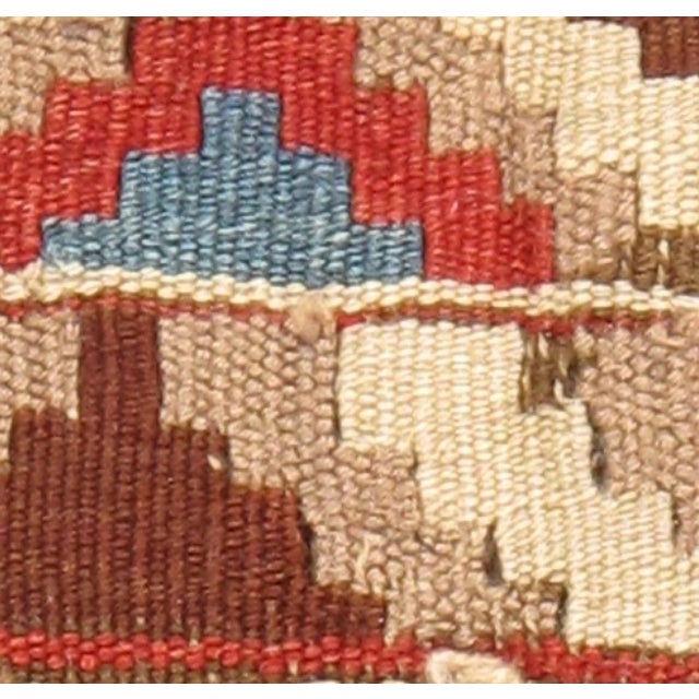 Red Vintage Caucasian Shirvan Kilim, 7' X 11'8 For Sale - Image 8 of 14