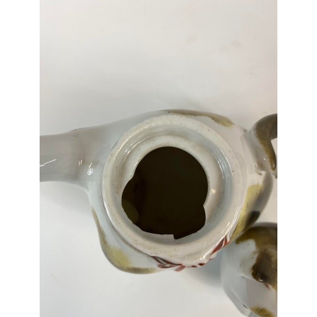Ceramic 1920s Mid-Century Chinese Cat Teapot For Sale - Image 7 of 9
