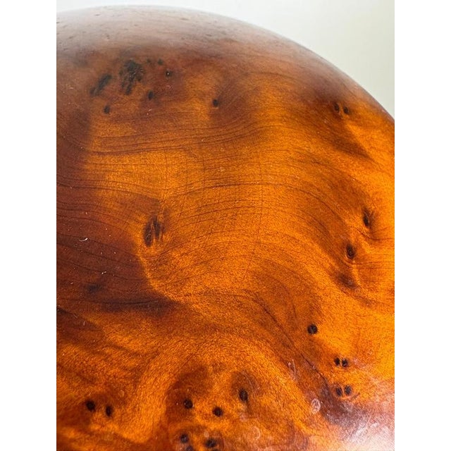 Vintage French Round Wooden Boxes, 1970, Set of 2 For Sale - Image 11 of 12