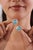 Turquoise 14k Gold 3.14ct Turquoise Cabochon & Diamond Double Halo Stud Earrings- A Pair For Sale - Image 8 of 15