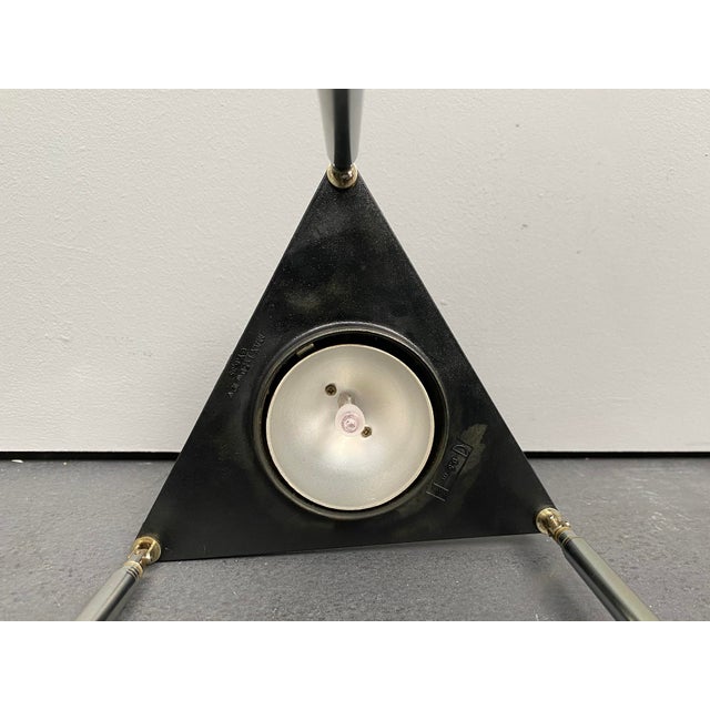 Black Kandido Extendable Table Lamp by Ferdinand Alexander Porsche for Luci, Italy, 1980s For Sale - Image 8 of 12