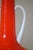 Stunning Vintage Empoli Cased Glass Vase, Applied White Glass Handles For Sale - Image 4 of 11