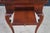 Vintage Queen Anne Style Mahogany Serpentine Gallery Tea Candle Tray Table 30" For Sale - Image 6 of 14