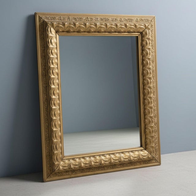Elegant historicist mirror dating most likely to the turn of the 19th and 20th century. The piece reflects the decorative...