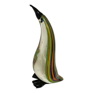Mid-Century Murano Style Art Glass Penguin Figurine