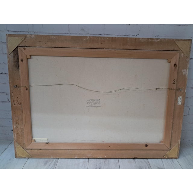 Large Vintage Landscape, Woodland, Oil Painting on Canvas, Gold Wood Frame, I Cafieri For Sale - Image 4 of 18