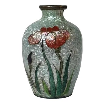 Japanese Ginbari Perfume Vase in Cloisonne Enamel, 1920s For Sale