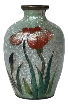 Japanese Ginbari Perfume Vase in Cloisonne Enamel, 1920s
