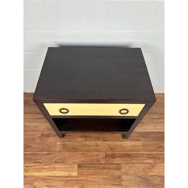 2000 - 2009 Lauren Ralph Lauren Nightstand Mahogany W/ One Drawer & Built in Power Strip For Sale - Image 5 of 12