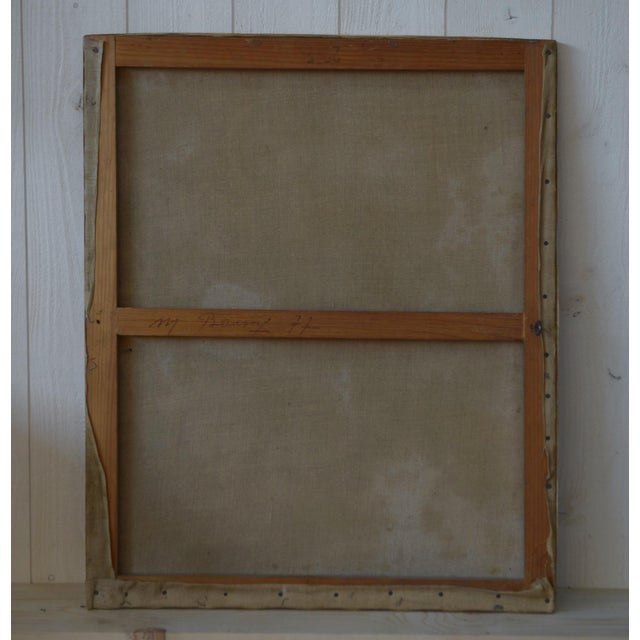 Boussy, Abstract Composition, 1977, Canvas Painting For Sale - Image 8 of 10