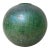 Green Glass Globe With Irridescent Crackle Surface Flash For Sale