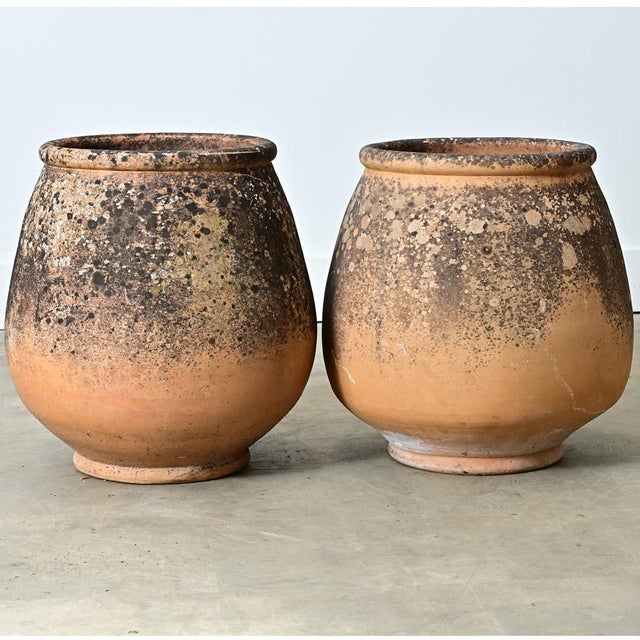 19th Century Pair of Provincial 19th Century Biot Terracotta Jars For Sale - Image 5 of 11
