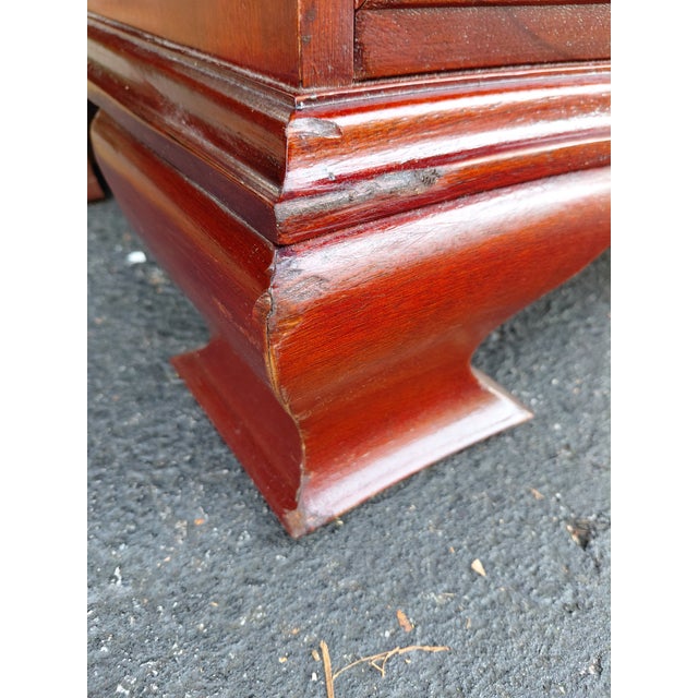 Brown Late 20th Century Baker Furniture Company Bachelors Chest Nightstand For Sale - Image 8 of 9