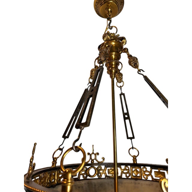 Late 20th Century Maitland Smith Empire Chandelier For Sale In Atlanta - Image 6 of 12