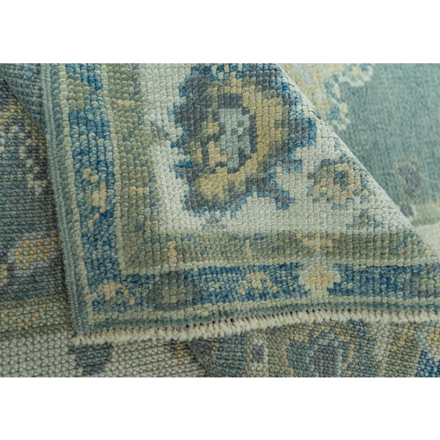 Turkish Oushak Rug 2'10" x 9'8" #19165 For Sale In Houston - Image 6 of 8