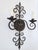 Vintage Wrought Iron Wall Sconces-a Pair For Sale - Image 4 of 12