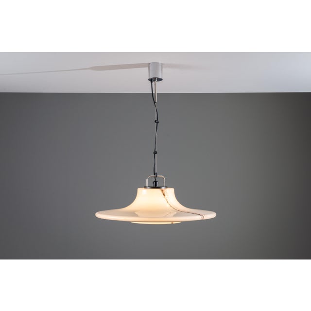 Glass Cirrus UFO Pendant from Peill & Putzler, 1970s For Sale - Image 12 of 12