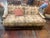 Vintage English Style Floral Upholstered Sofa With Carved Wood Frame For Sale - Image 4 of 11