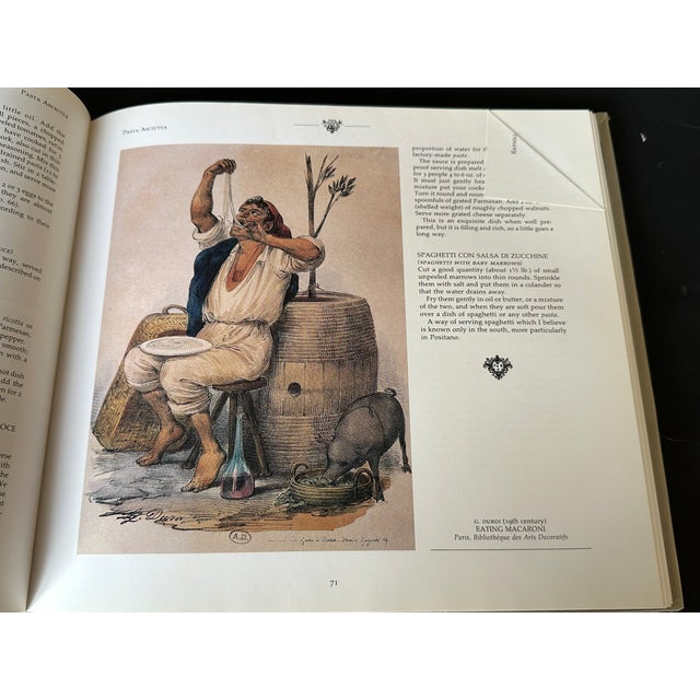 Paper Vintage Cookbook Italian Food by Elizabeth David For Sale - Image 7 of 17