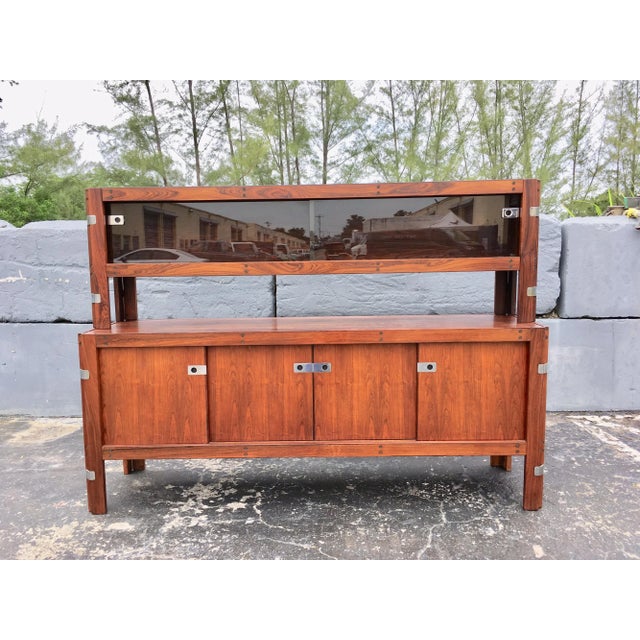 1960s Mid-Century Modern Rosewood Credenza For Sale - Image 11 of 13