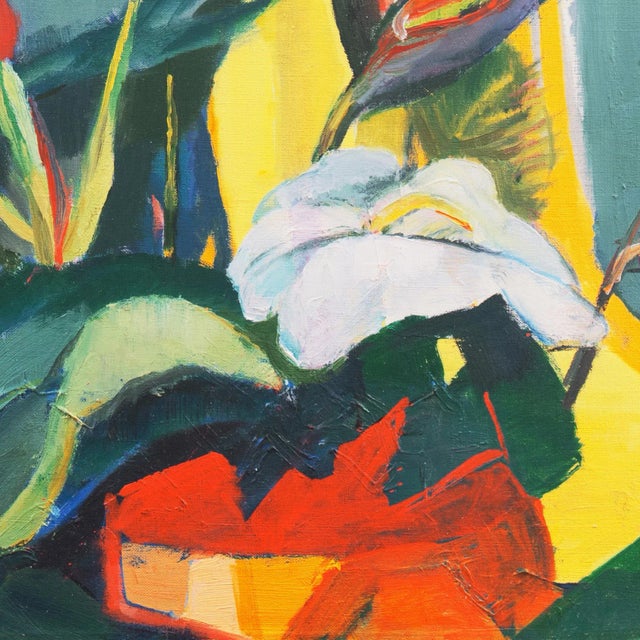 'Birds of Paradise, Hawaii' by Ethelyn Cobb, 1962, Mid-Century, New York Woman Artist, Woodstock, Art Students League For Sale - Image 4 of 10