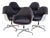 EC178 Swivel Arm Chair in Hopsack Brown by Charles & Ray Eames for Herman Miller, 1970s, Set of 5 For Sale