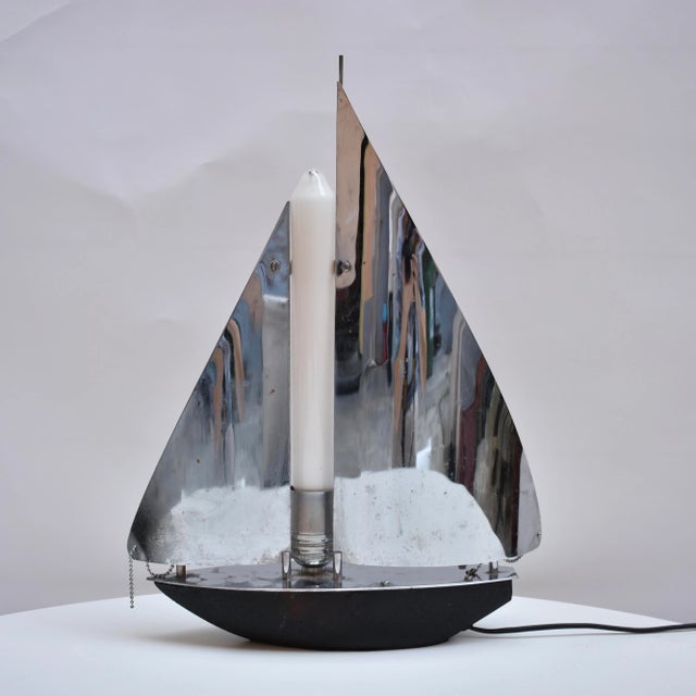 Table Lamp with Touch Ignition, 1960s For Sale - Image 6 of 6