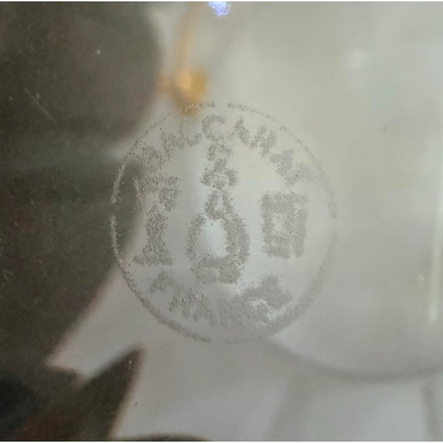 Baccarat Vintage Baccarat Crystal Ice Bucket With Gold-Tone Handle & Tongs For Sale - Image 4 of 4
