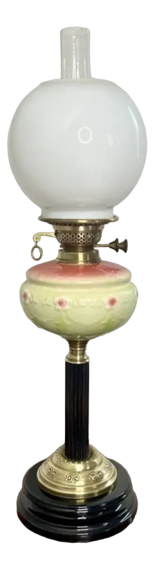 Antique Victorian Oil Lamp, 1880s