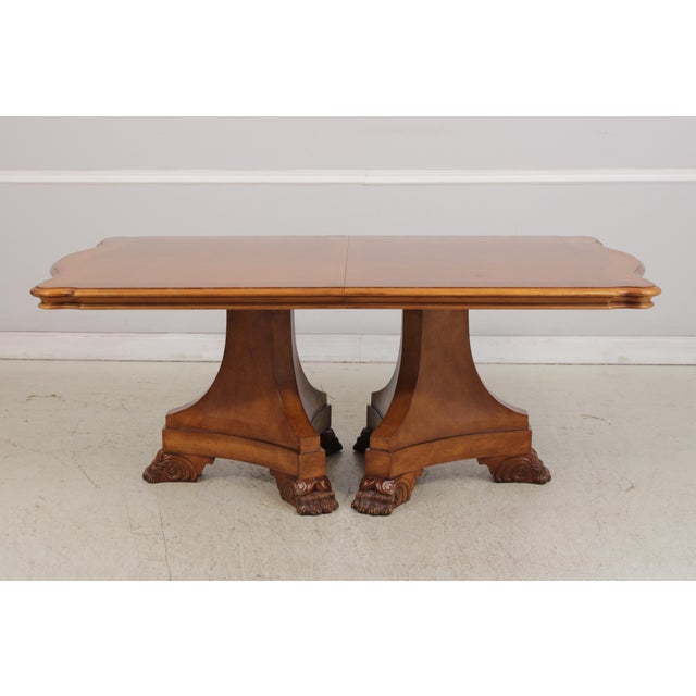 Age: Approx: 20 Years Old Details: Light Factory Distressing Nice Carved Feet Subtle Gold Accents Large Impressive Table...