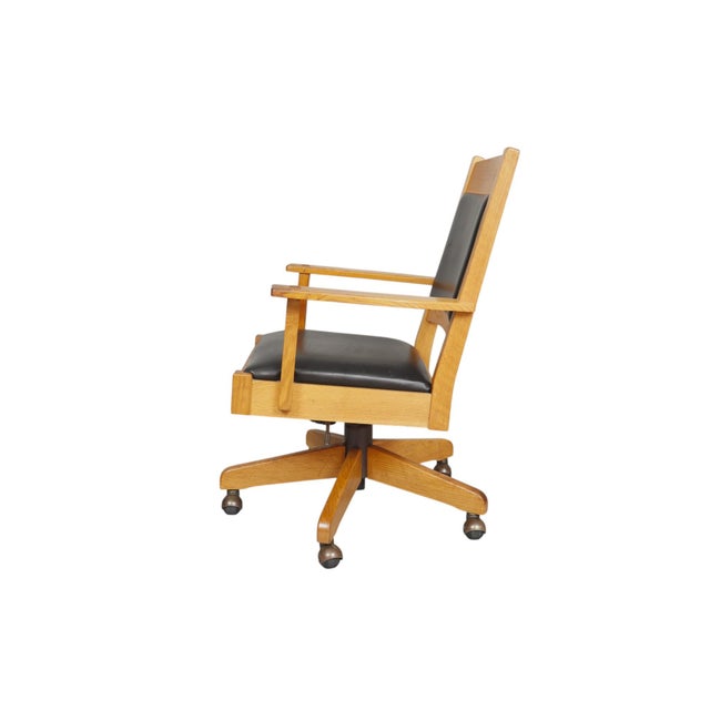 Stickley Stickley Swivel Tilt Desk Chair For Sale - Image 4 of 11