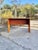 Mid 20th Century Danish Late Mid Century Fold-Open Teak Dining or Console Table With Hinged Tabletop and Legs | by Sannemann Denmark For Sale - Image 5 of 12