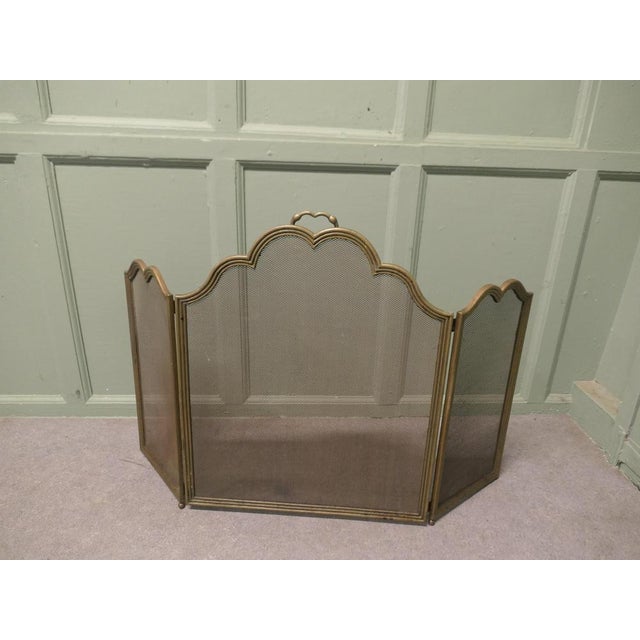 Decorative Italian Folding Brass Fire Guard This is a very attractive folding spark guard has a 3 fold brass frame which...