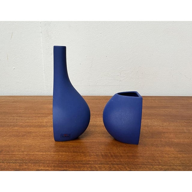 Italian Postmodern Minimalist Vases from Bel Mondo, 1980s, Set of 2 For Sale - Image 10 of 18