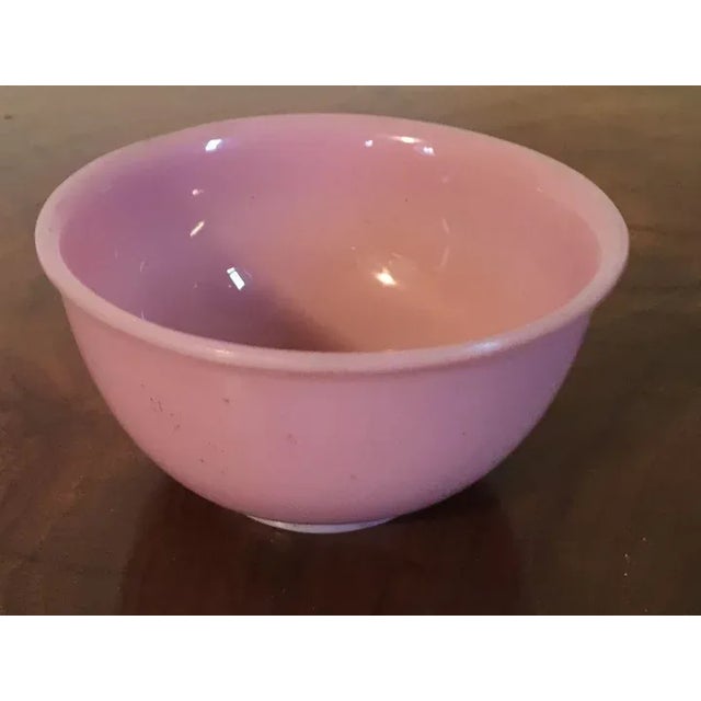 19th Century 19th Century Chinese Pink Peking Glass Bowl For Sale - Image 5 of 11