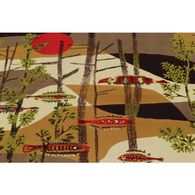 Textile Vintage René Fumeron Pictorial Tapestry “Calypso” | Rug & Kilim For Sale - Image 7 of 8
