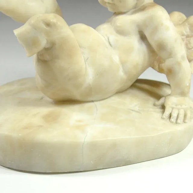19th Century Italian Alabaster Cherub For Sale - Image 5 of 13