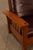 Brown Stickley Mission Collection Pair Of Oak & Leather Bow Arm Morris Chairs For Sale - Image 8 of 18