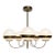 5-Light Opal Chandelier, Attributed to Heikki Turunen 1970's For Sale