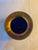 Lundberg Studios Iridescent Blue Ribbed Art Glass Vase For Sale - Image 4 of 5