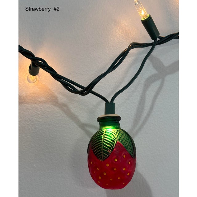 All 6, 1-Price- Vintage Glass Christmas Light Covers - Fruits02 For Sale - Image 13 of 13