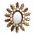 Petite Italian Vintage Giltwood "Sunburst" Decorative Wall Mirror For Sale