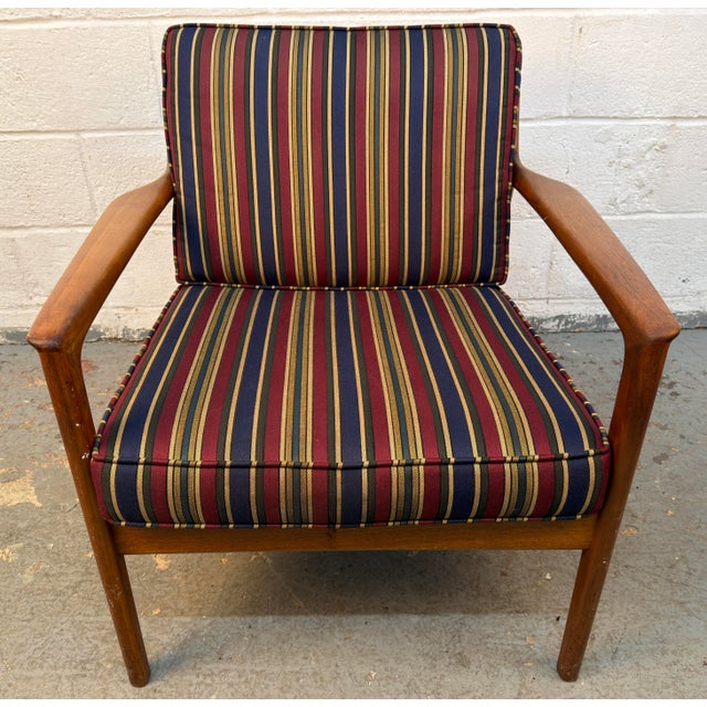 Mid-Century Modern Mid-Century Modern Teak Scandinavian Armchair For Sale - Image 3 of 13