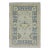 Early 21st Century Blue Floral Design Handwoven Wool Turkish Oushak Rug 4' X 6'1" For Sale