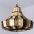 1970s Ivory & Brown Ceramiy Trumpet Pendant Light, Denmark, 1970s For Sale - Image 5 of 18