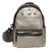 Special Edition Silver Leather Swarovski Crystal Backpack with Rabbit Charm For Sale